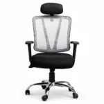 V Chair office chair with mesh back and headrest