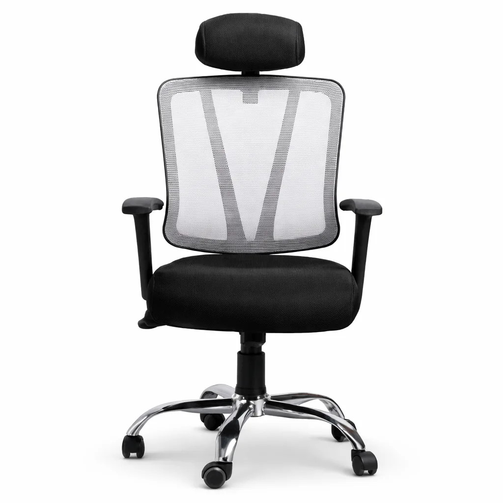 v chair V Chair office chair with mesh back and headrest