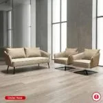 انتريه مكتب جلد 3+2 سويفل لاونج بتصميم مودرن مريح لمساحات الاستقبال