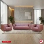 انتريه مكتب مودرن كيوب 3+2 مريح بتصميم هندسي مناسب لمساحات الاستقبال