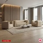 انتريه استقبال مودرن 3+2 برايم لاونج بتصميم مريح وانسيابي لمساحات الاستقبال