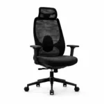 adjustable office chair flex jet black ergonomic mesh chair