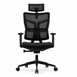 mesh office chair flexo jet black ergonomic chair
